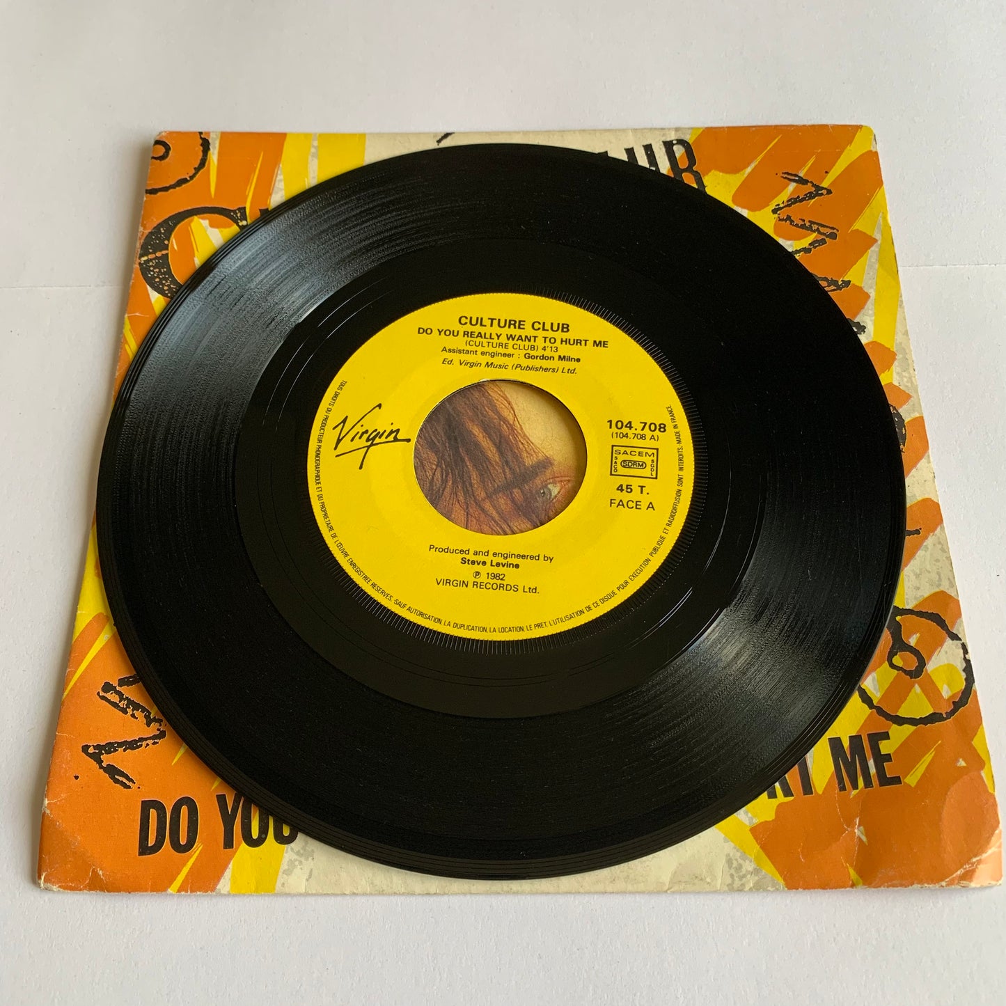 Culture Club - Do You Really Want To Hurt Me - 45 tours 1982 Occasion