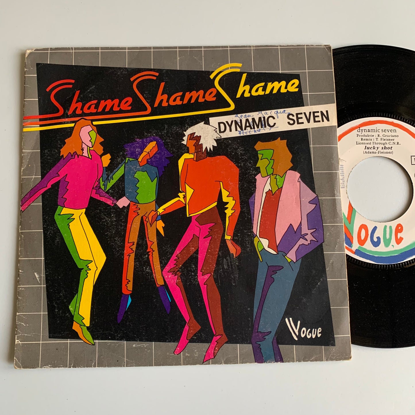 Dynamic Seven - Shame, Shame, Shame - 45 tours 1983 Occasion