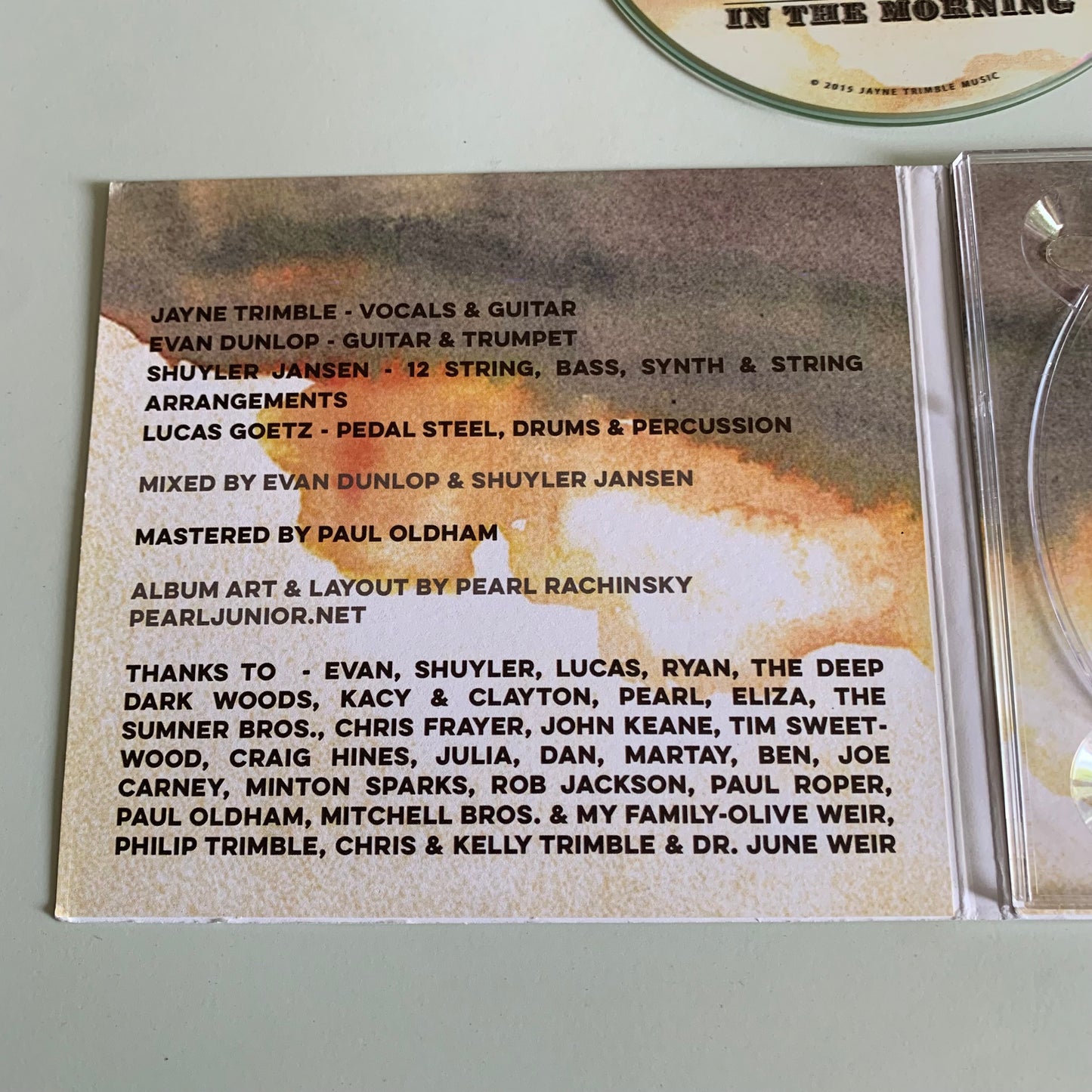 CD - Jayne Trimble - In The Morning - 2014 Occasion