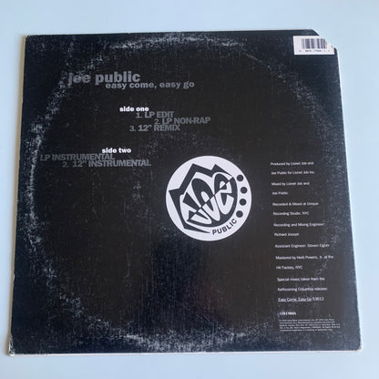 Joe Public - Easy Come, Easy Go - Single 1994