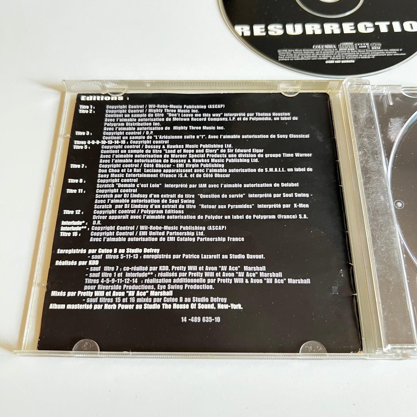 CD - KDD - Résurrection - 1998