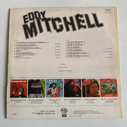 Eddy Mitchell - Alice / Société Anonyme / Toujours Un Coin Qui Me Rappelle - LP 1978 Occasion