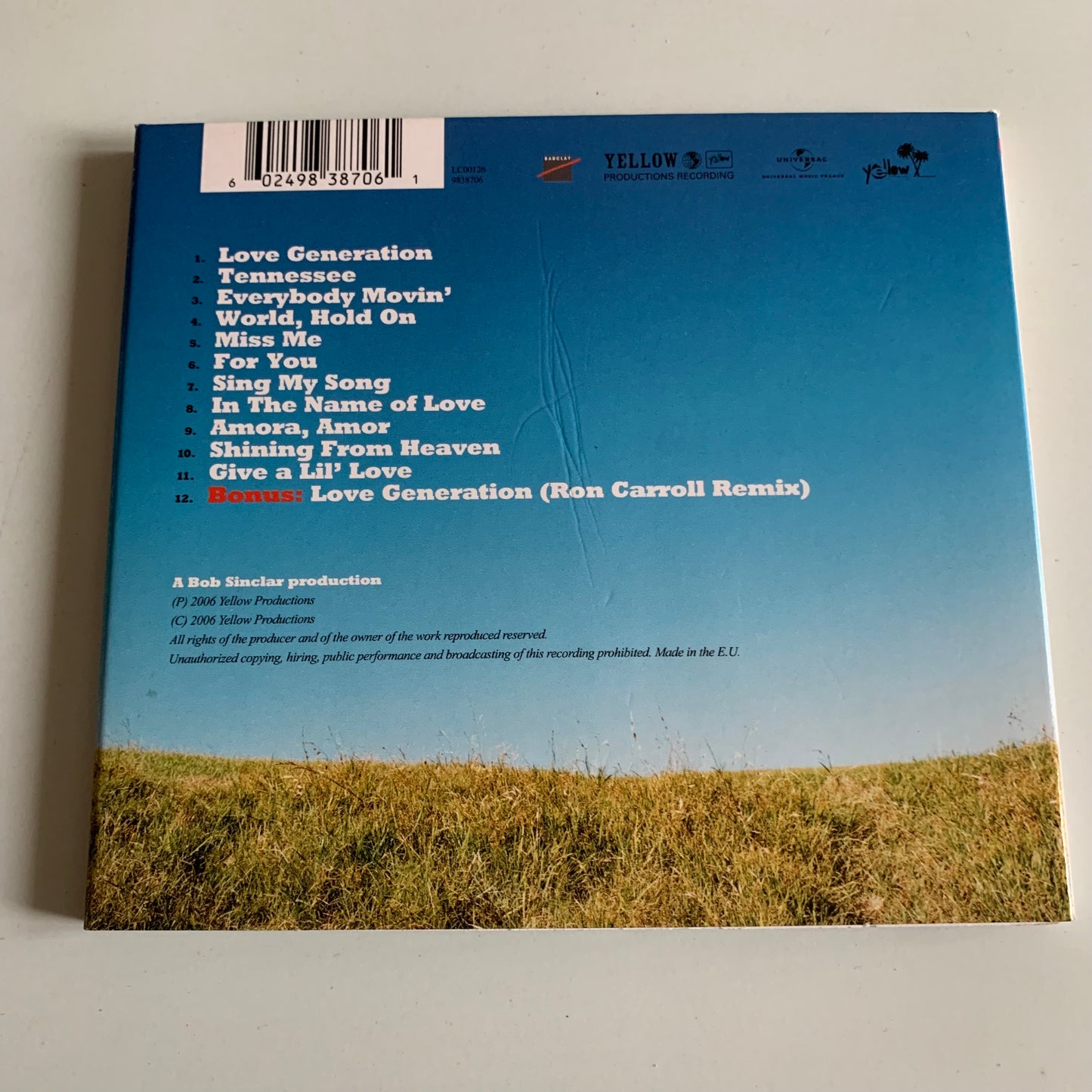 CD - Bob Sinclar - Western Dream - 2006 Occasion