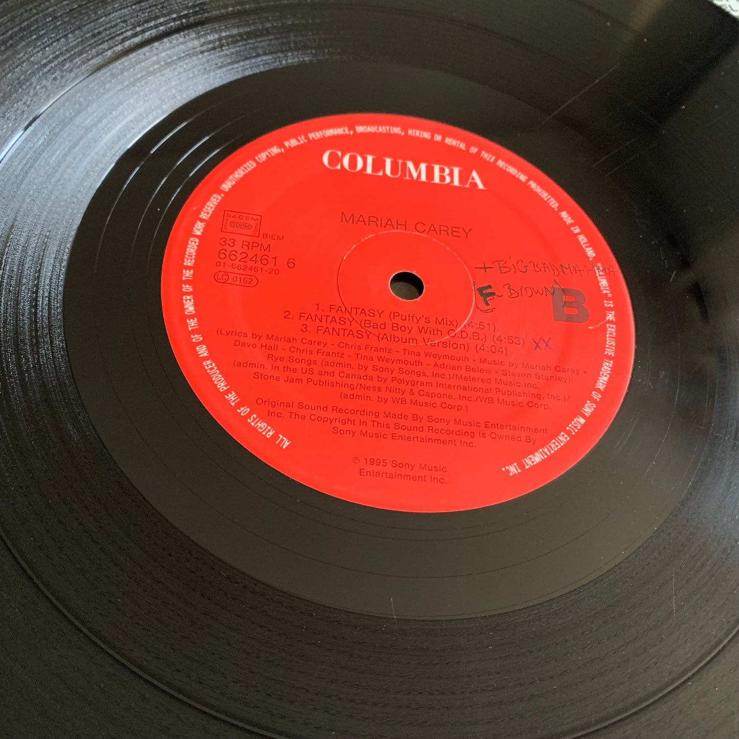 Mariah Carey - Fantasy - Double Vinyle 1995