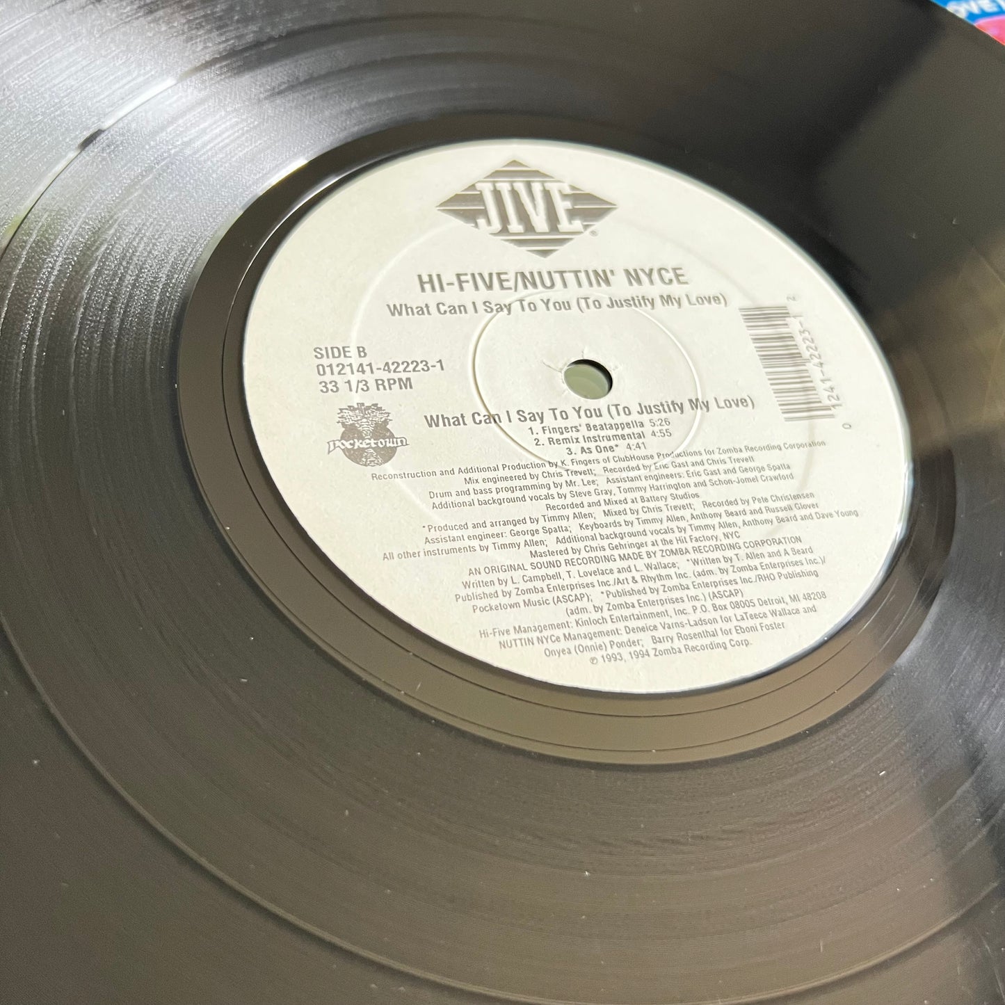 Hi-Five - Nuttin' Nyce - What Can I Say To You (To Justify My Love) - Single 1994