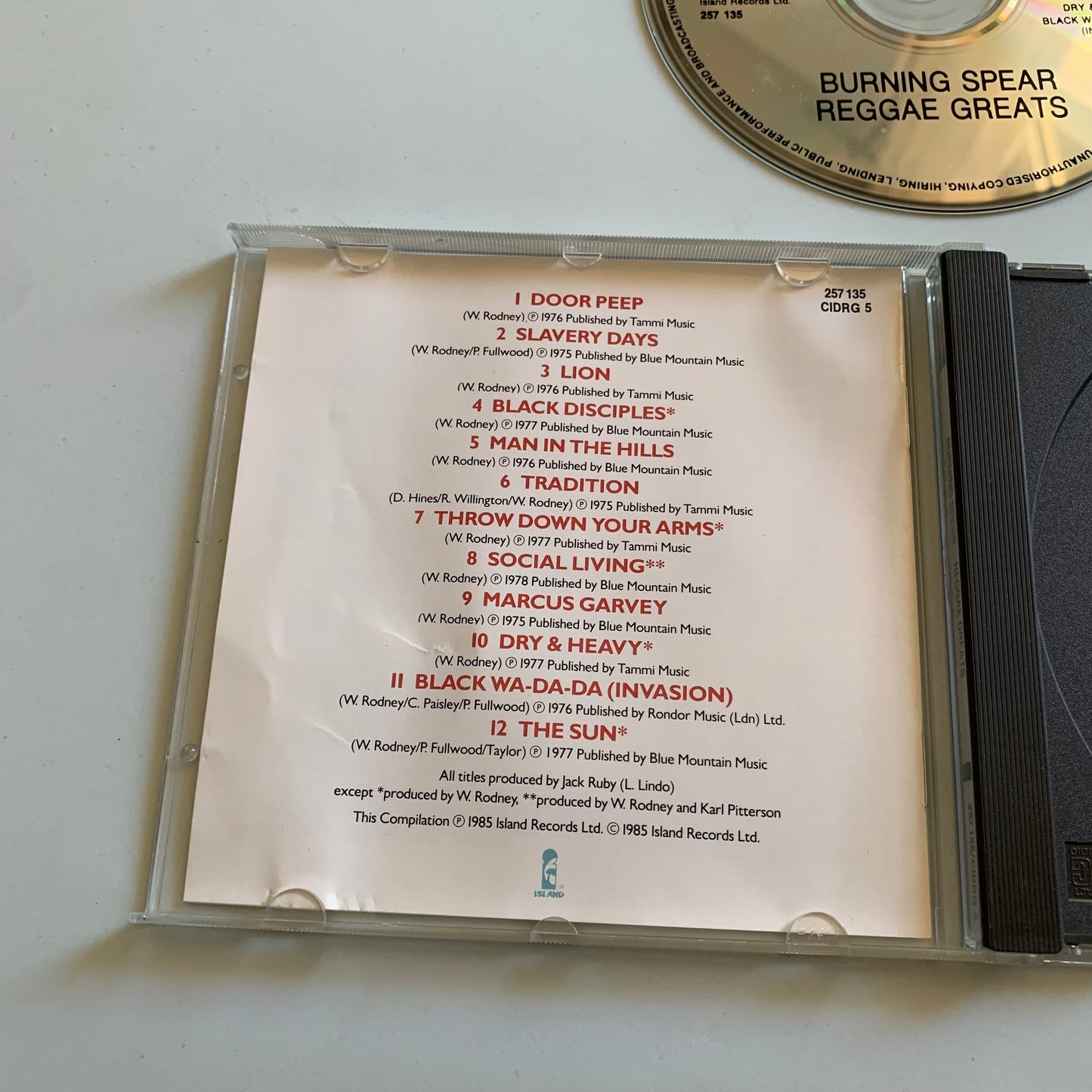 Burning Spear - Reggae Greats - 1992 Occasion