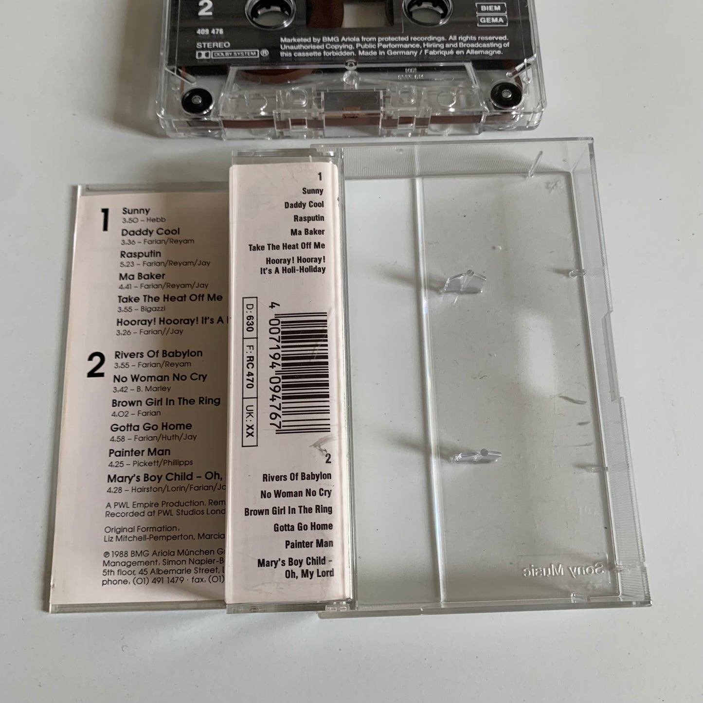 Boney M. Reunion - Greatest Hits Of All Times - Remix - 1988 Occasion