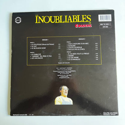 Coluche - Les Inoubliables De Coluche - Double LP 1988