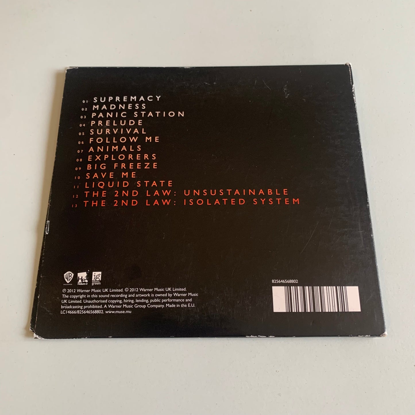 CD - Muse - The 2nd Law - 2012 Occasion