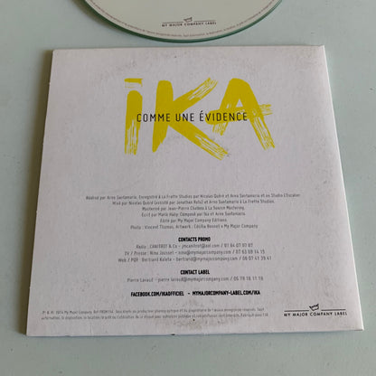 CD - Ika - Comme une Évidence - Single Promo 2014 - Occasion