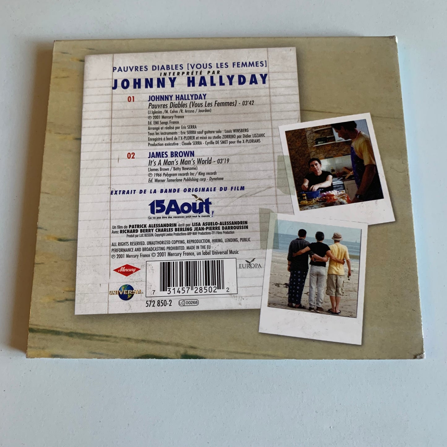 CD - Johnny Hallyday - Pauvres Diables (Vous Les Femmes) - Single 2001 Occasion