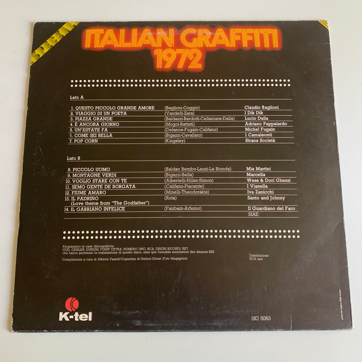 Variétés Compilation - Italian Graffiti 1972 - LP Occasion