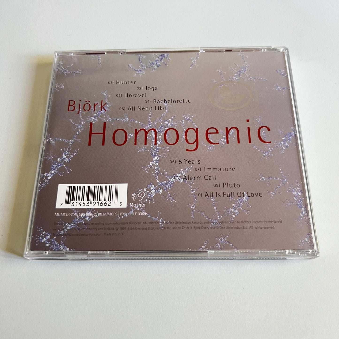 CD - Björk - Homogenic - 1997