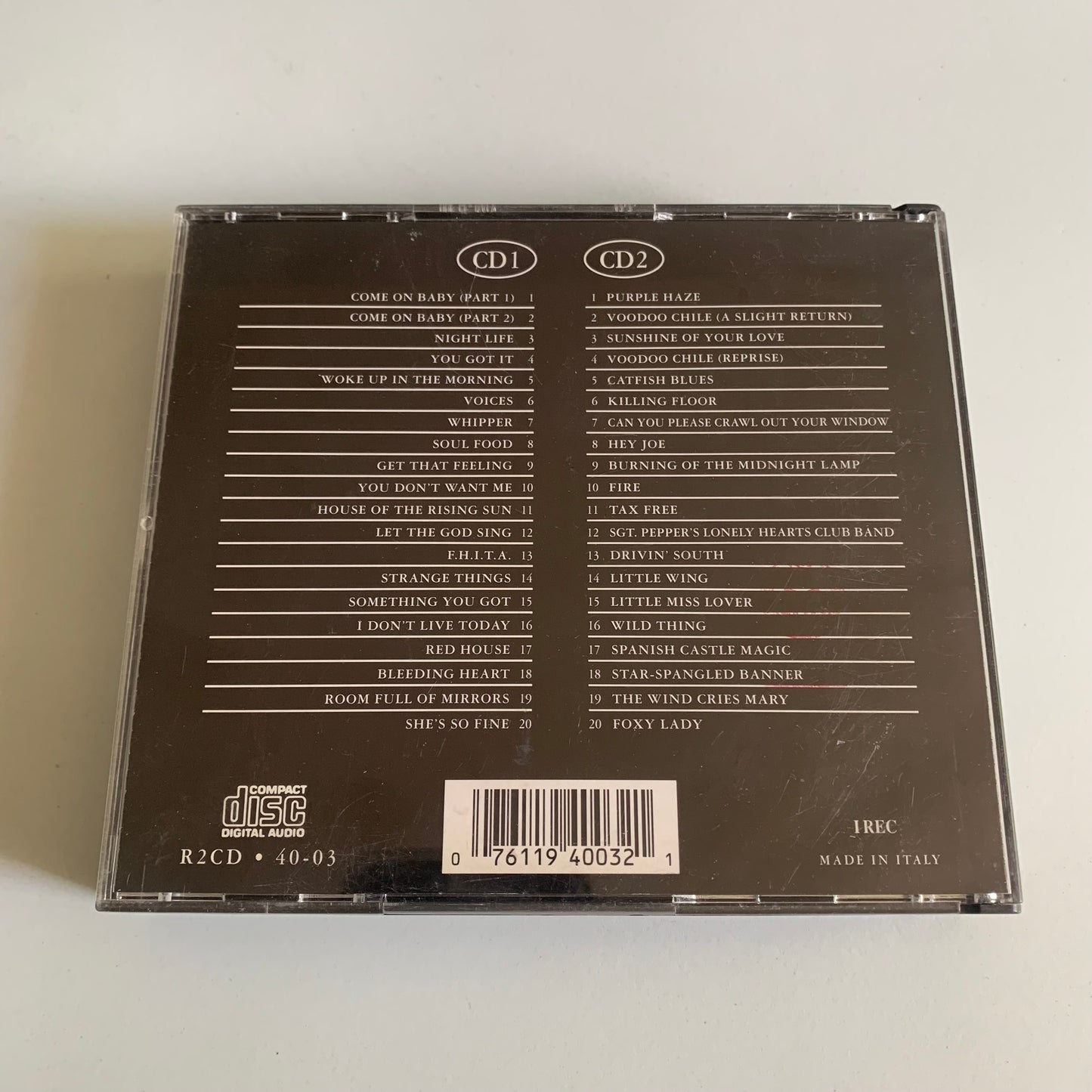 Jimi Hendrix - The Gold Collection - 40 Classic Performances - 1997 Occasion