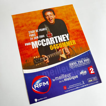 Affiche Originale Paul McCartney Concert 2004  - Page de Magazine 30x23cm