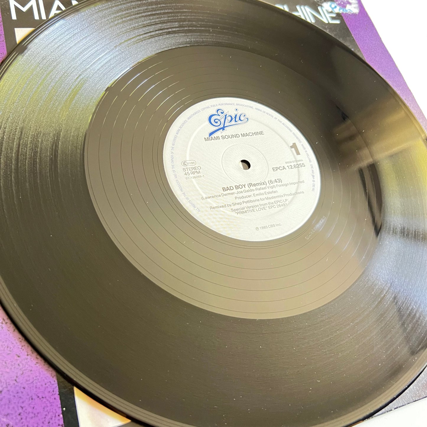 Miami Sound Machine - Bad Boy (Remix) - Maxi Single 1985