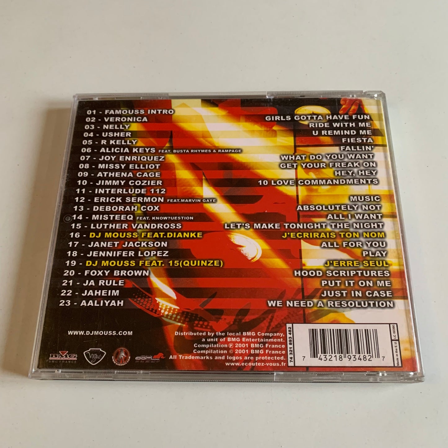 CD - DJ Mouss - RNB Style - 2001 Occasion