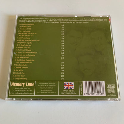 CD - The Andrews Sisters - We Remember Them Well - 2012 Occasion