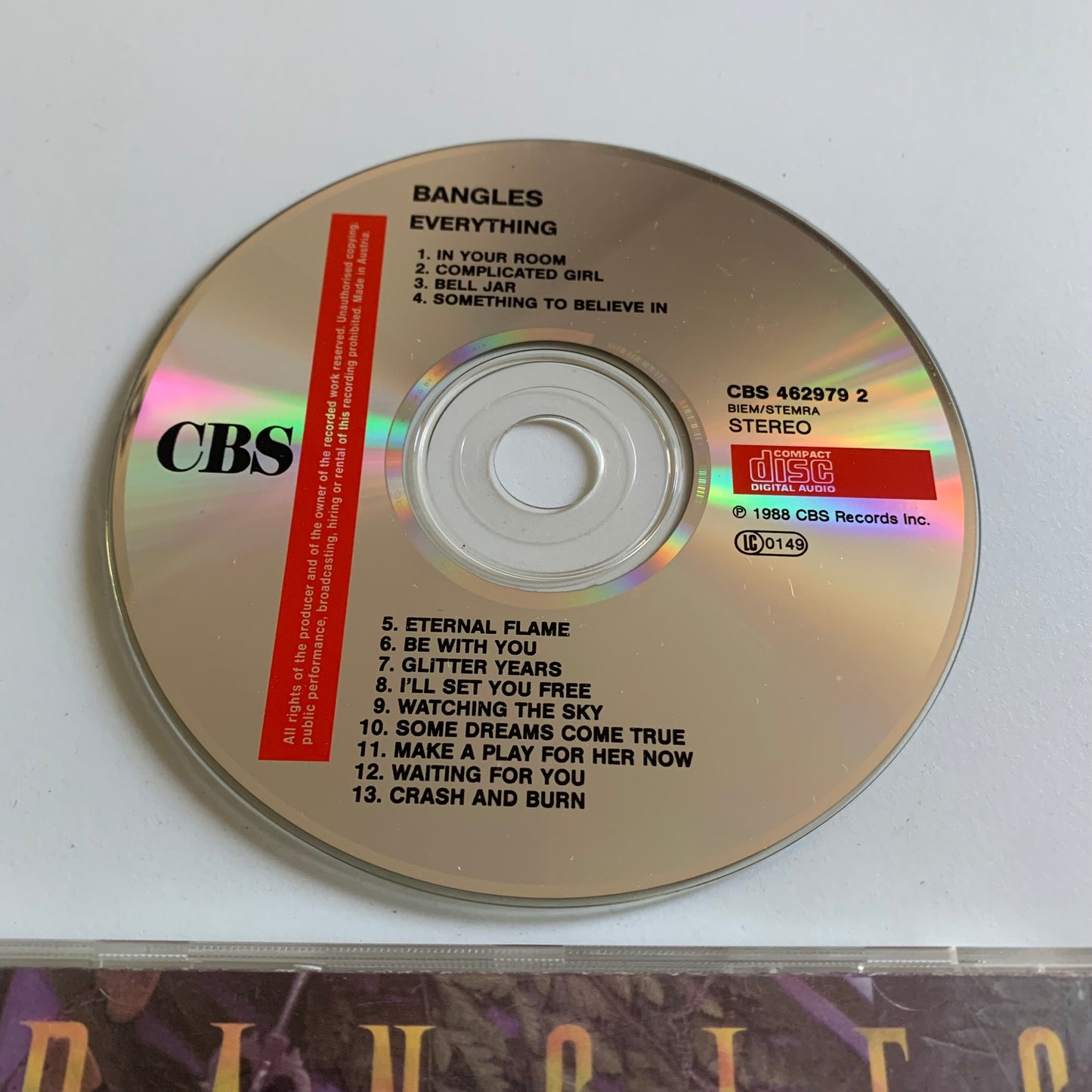 CD - Bangles - Everything - 1988 Occasion