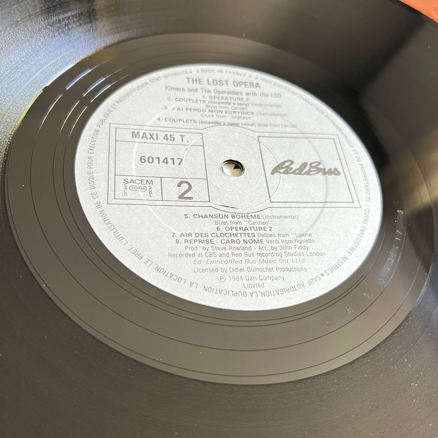 Kimera & The Operaiders - The Lost Opera - Maxi Single 1984