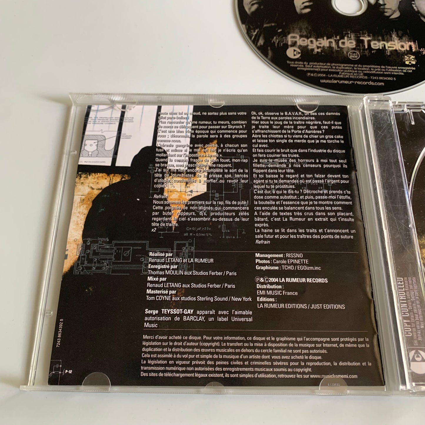 La Rumeur - Regain De Tension - 2004 Occasion