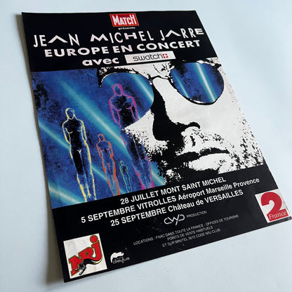 Affiche Originale Concert Jean Michel Jarre 1993 - Page de Magazine 30x23cm