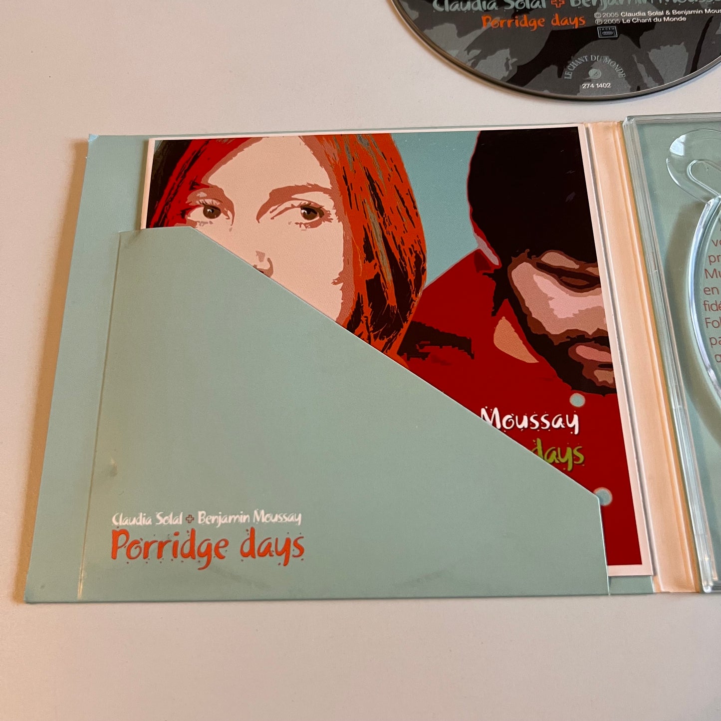 CD - Claudia Solal - Benjamin Moussay - Porridge Days - 2005
