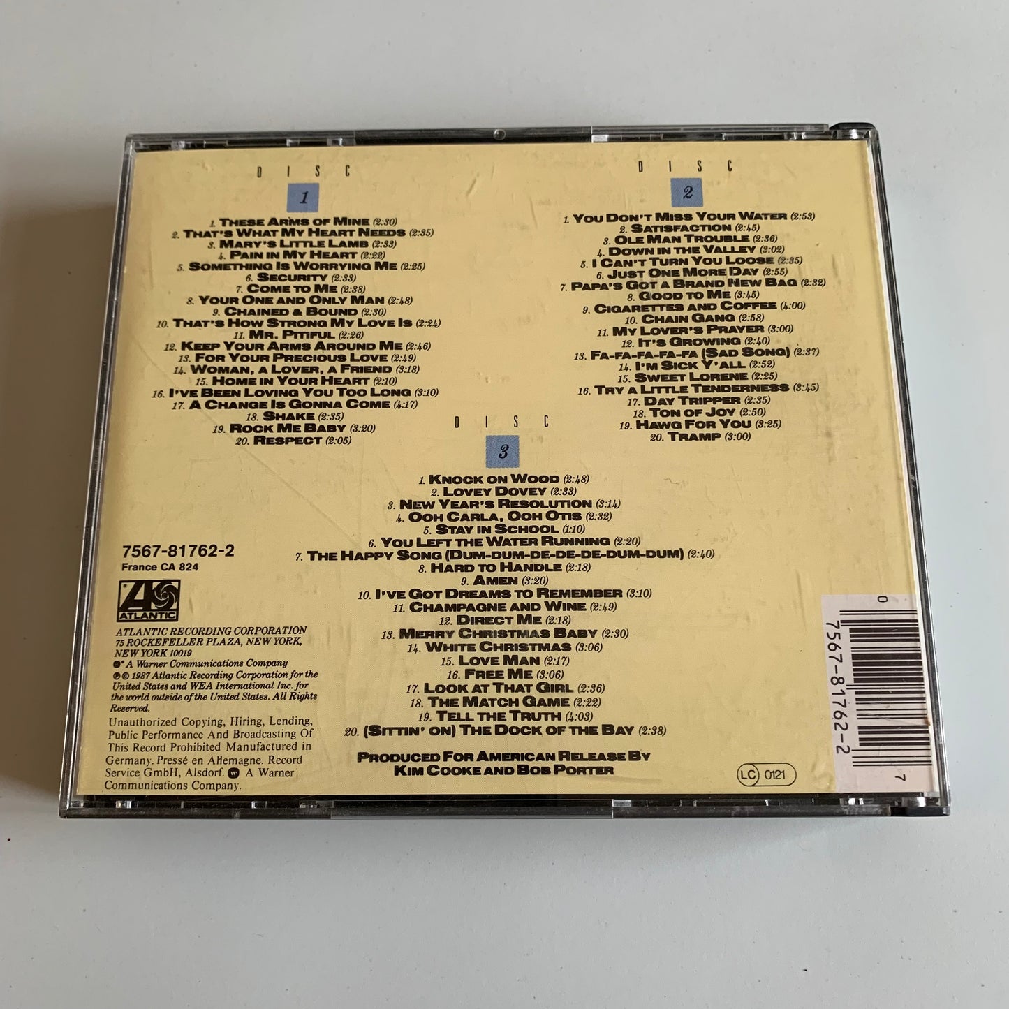CD - Otis Redding - The Otis Redding Story - 1987