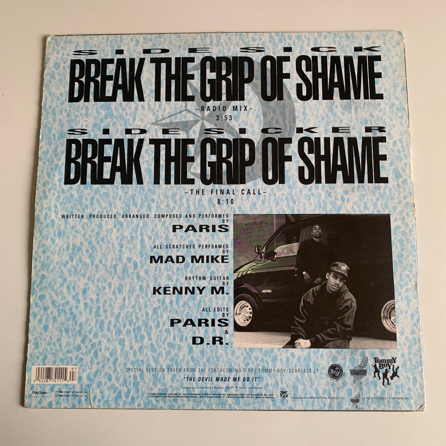 Paris - Break The Grip Of Shame - Single 1989