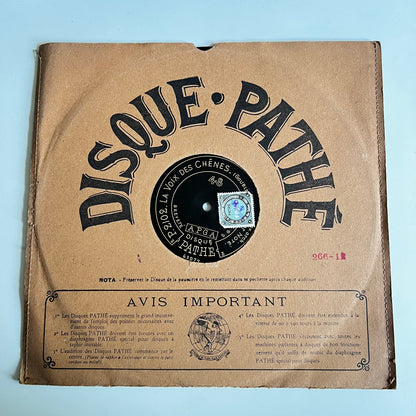 Disque Pathé - Pauvres Fous - La Voix Des Chênes - 29cm