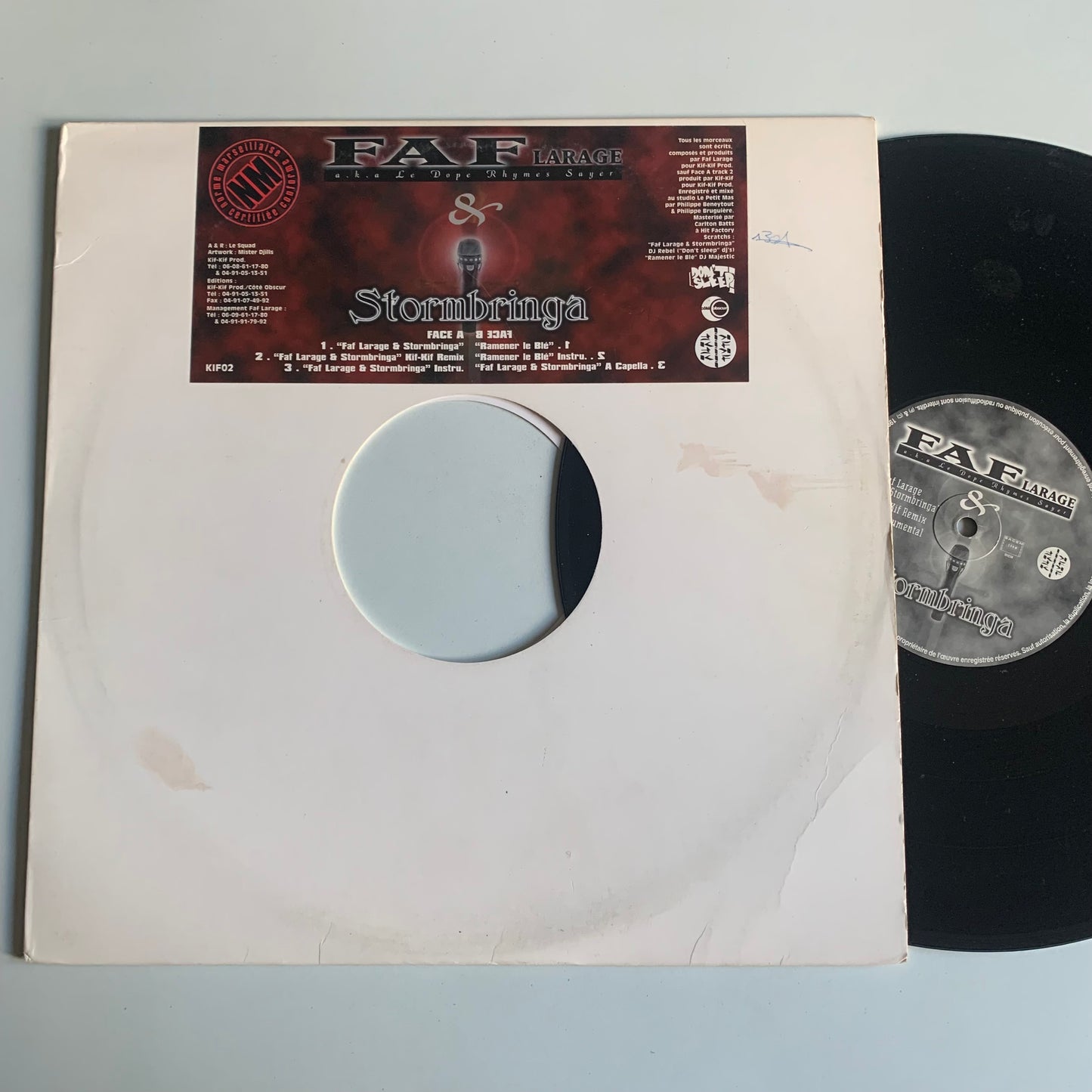 Faf Larage - Le Dope Rhymes Sayer - Faf Larage & Stormbringa - Single 1997