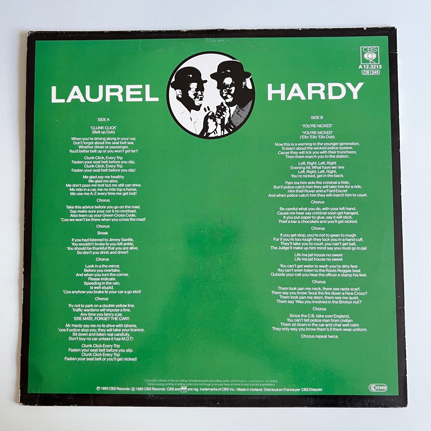 Laurel & Hardy - Clunk Click - Maxi Single 1982