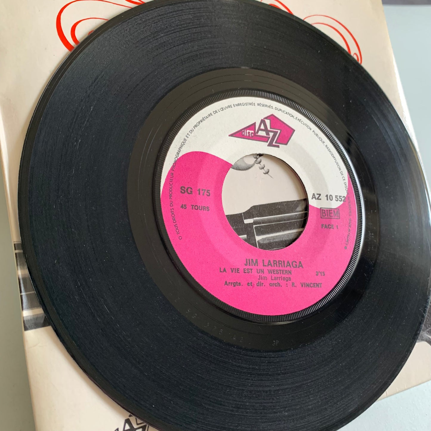 Jim Larriaga - La Vie Est Un Western - Single 1970