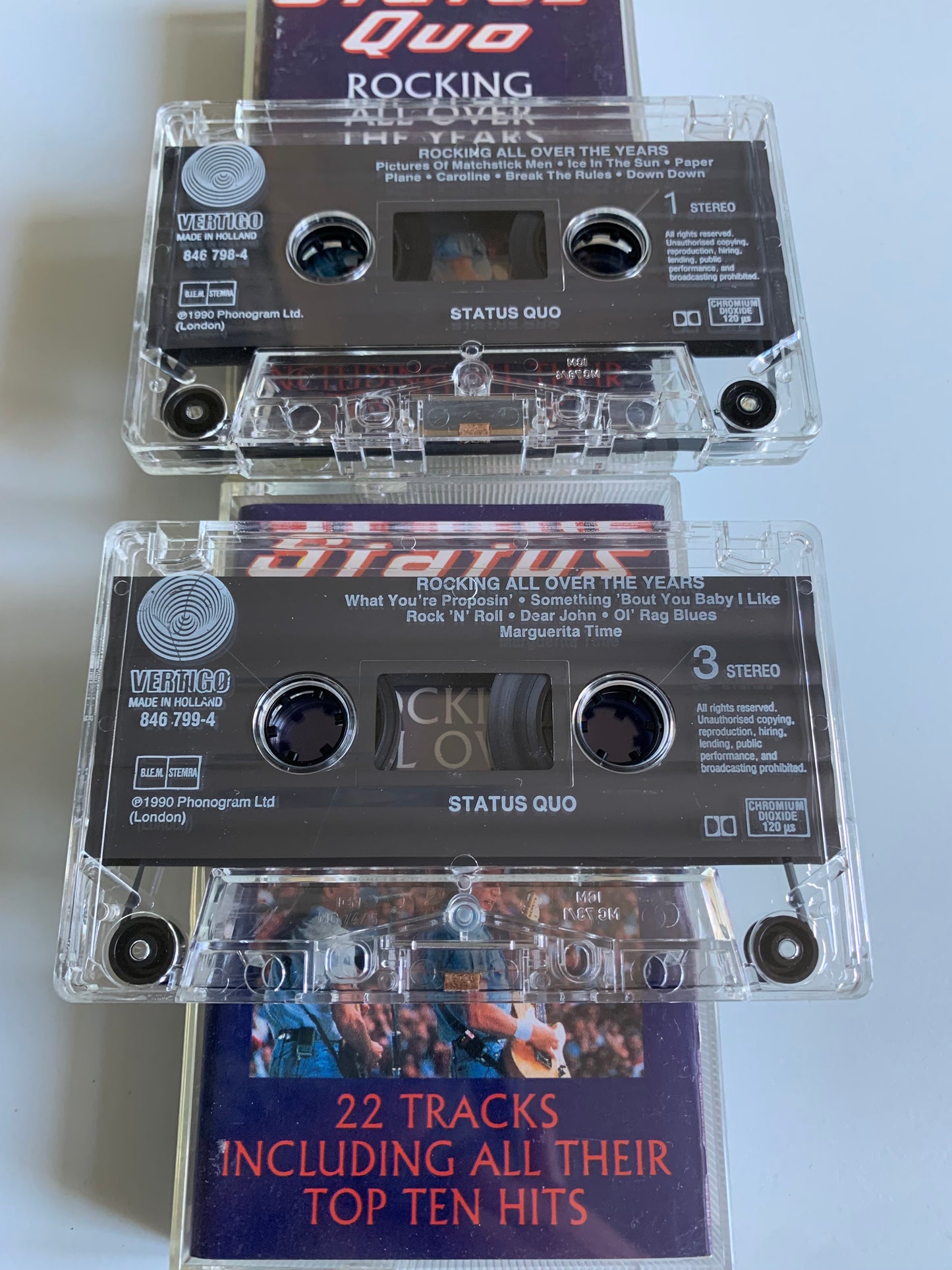 Status Quo - Rocking All Over The Years - 1994 Occasion (lot 2 cassettes)