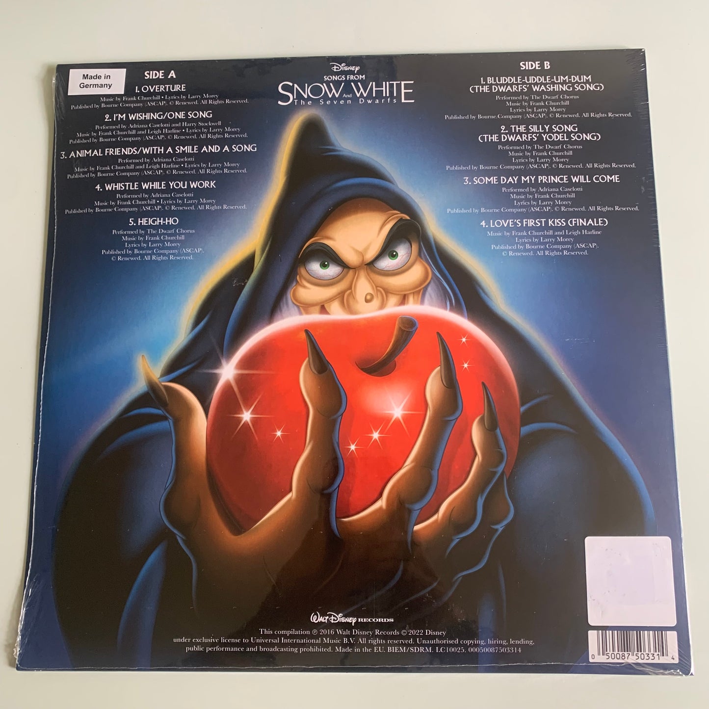 Blanche Neige et les 7 Nains Disney - 85th Anniversaire - LP 2022 Neuf Snow White And The Seven Dwarf