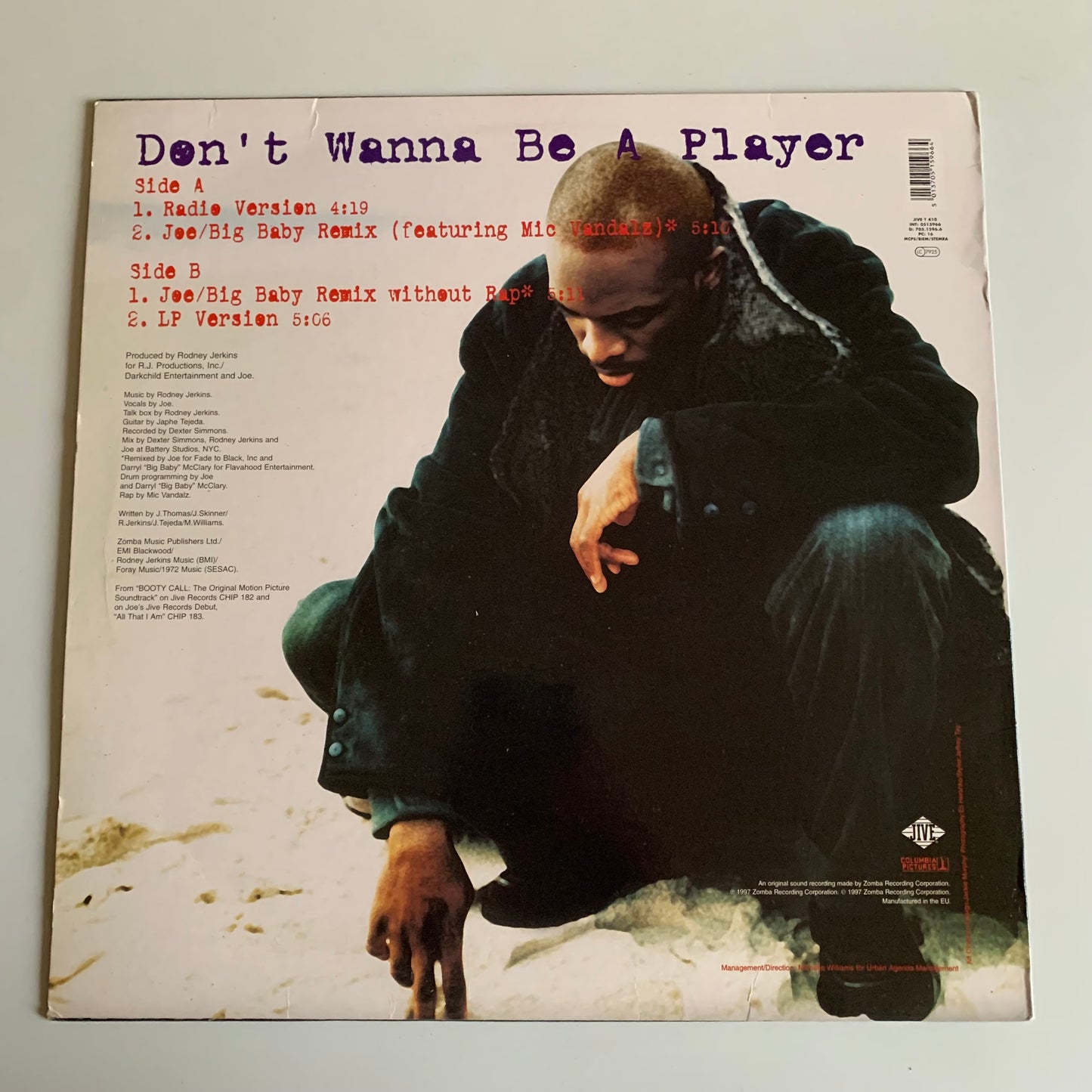 Joe - Don't Wanna Be A Player - Single 1997