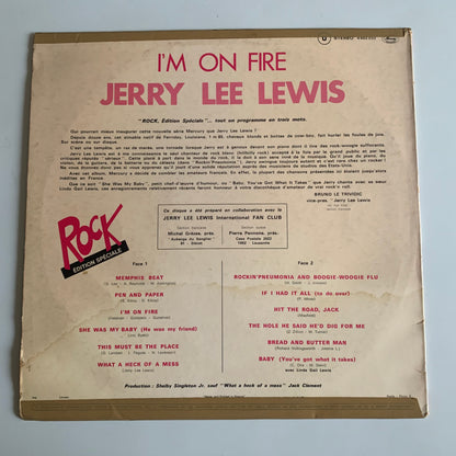 Jerry Lee Lewis - I'm On Fire - LP 1974 Occasion