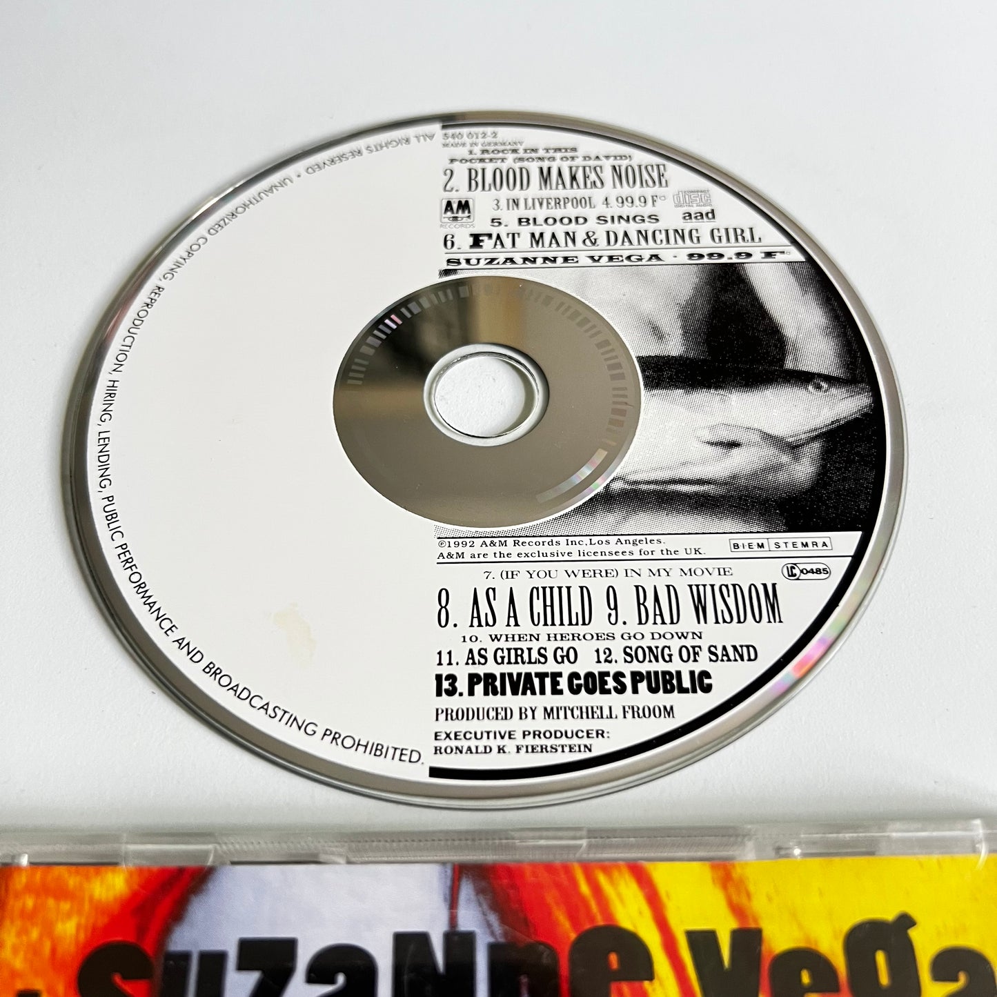 CD - Suzanne Vega - 99.9 F° - 1992