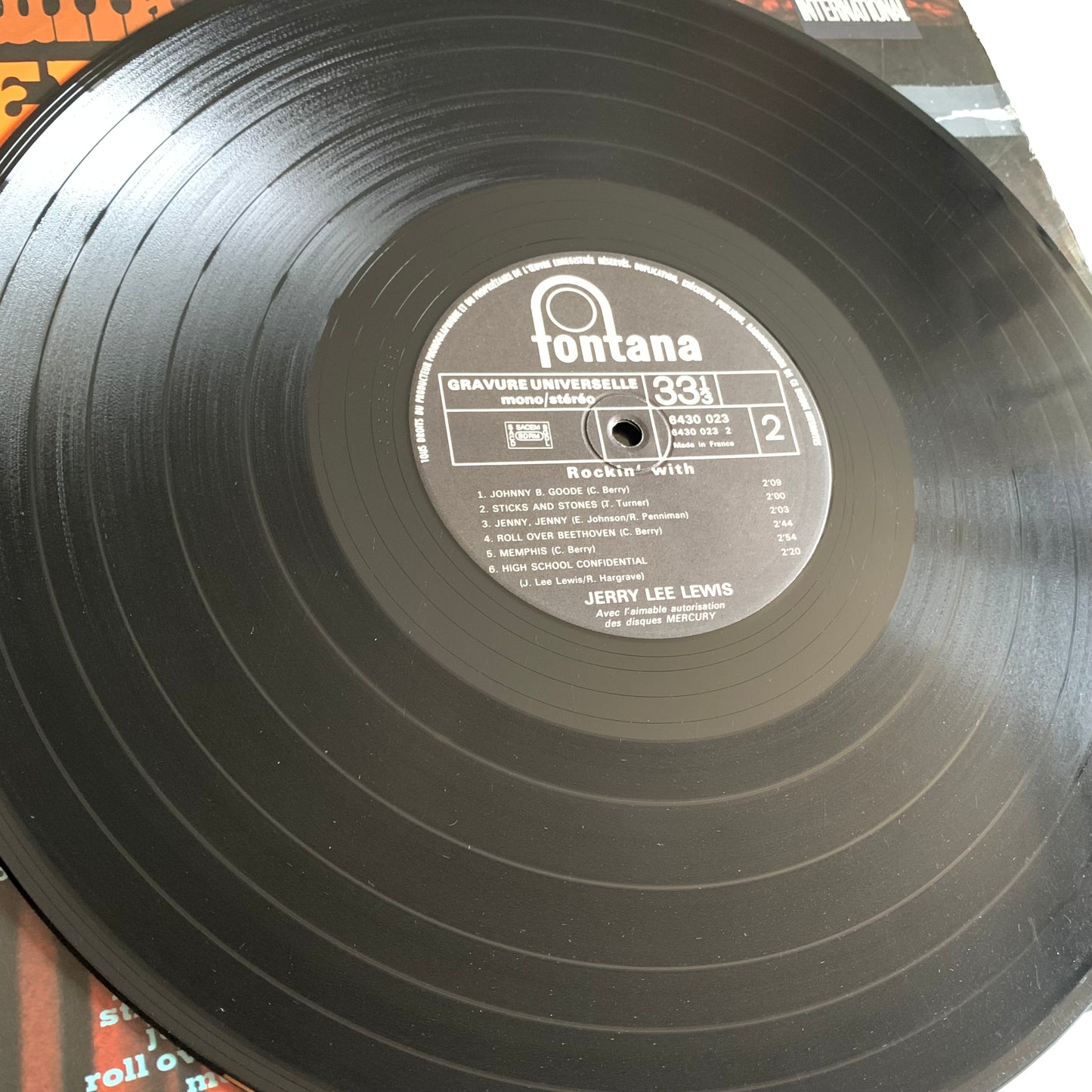 Jerry Lee Lewis - Rockin' With Jerry Lee Lewis - LP 1972 Occasion