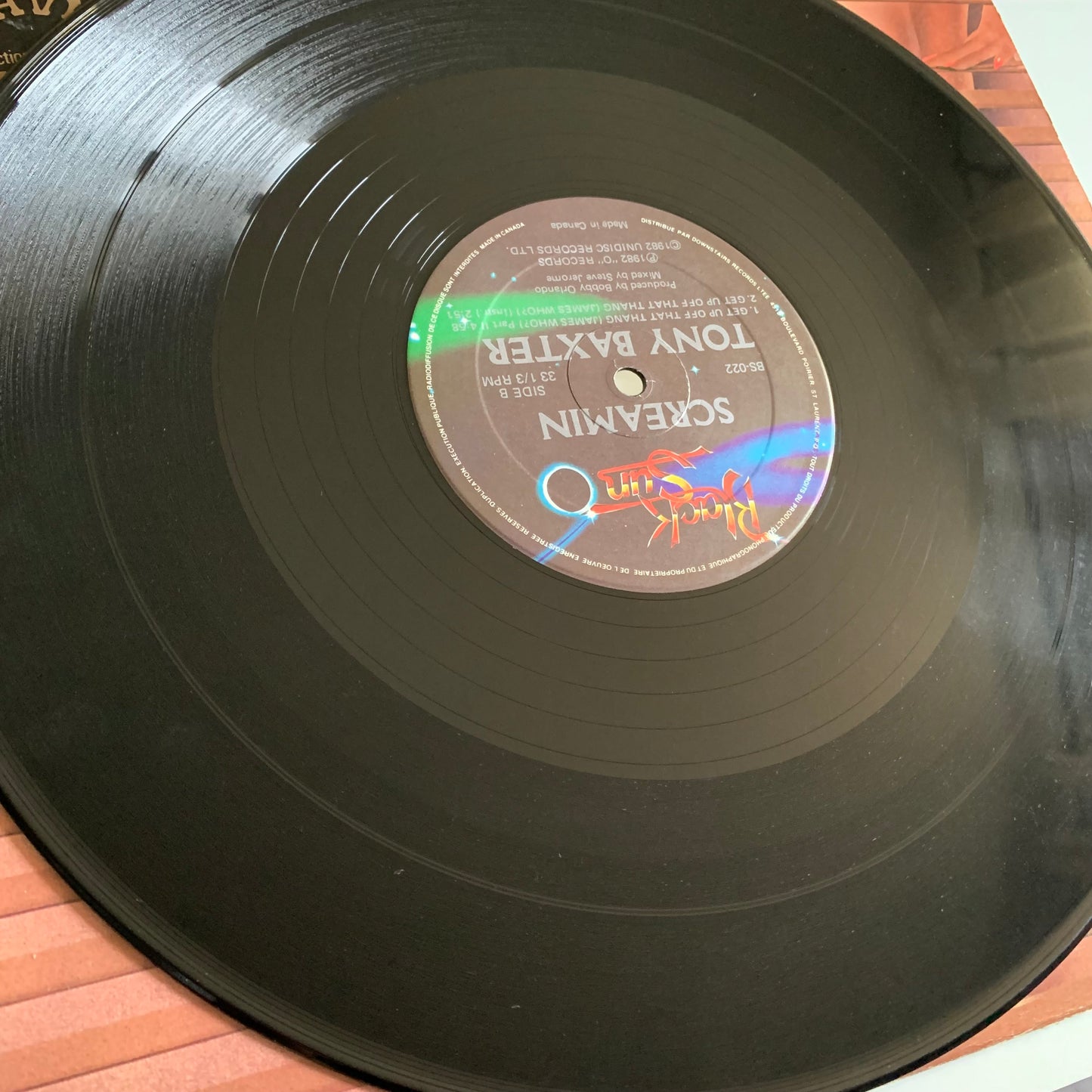 Screamin Tony Baxter - Get Up Off That Thang - 12” 1982 Occasion