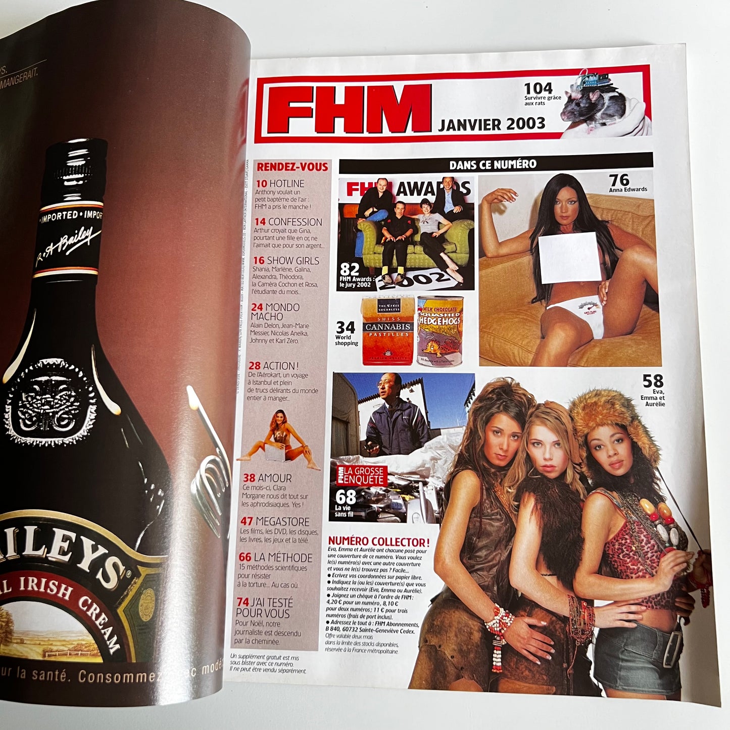 Magazine FHM - Aurelie Star Academy - Nº42 Janvier 2003