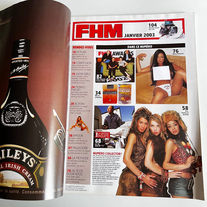 Magazine FHM - Aurelie Star Academy - Nº42 Janvier 2003