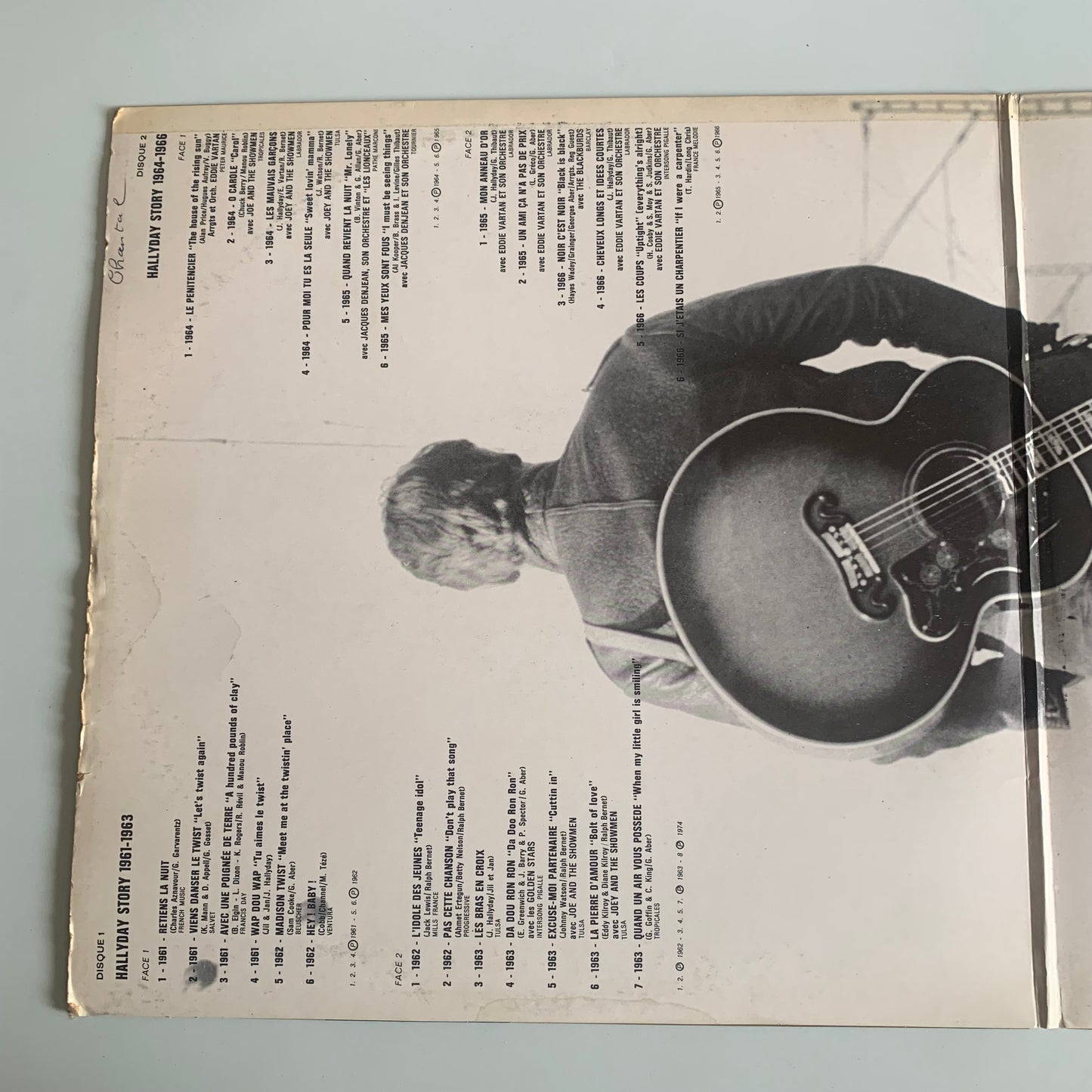 Johnny Hallyday - 1961-1966 - Double LP 1975 Occasion