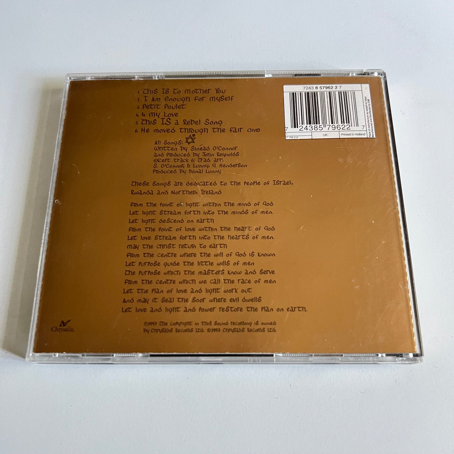 CD - Sinéad O'Connor - Gospel Oak EP - 1997