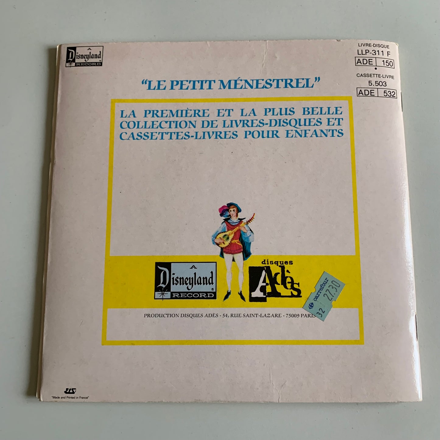 Disney - Pinocchio - 45 Tours 1983 Occasion