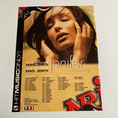 Affiche Originale Jennifer  - Concert 2004 - Page de Magazine 30x23cm