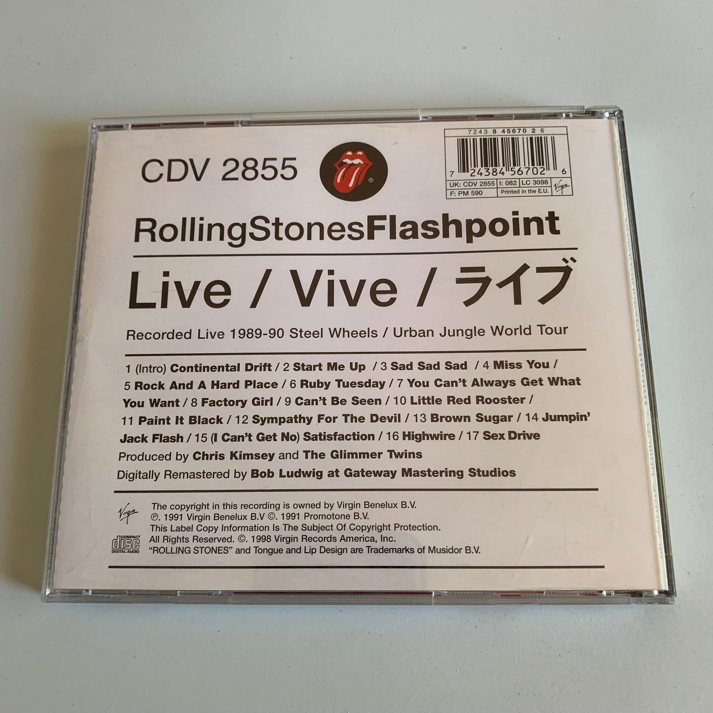 Rolling Stones - Flashpoint - 1998 Occasion