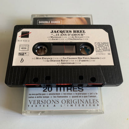 Jacques Brel - Quinze Ans D'Amour - 1988 Occasion