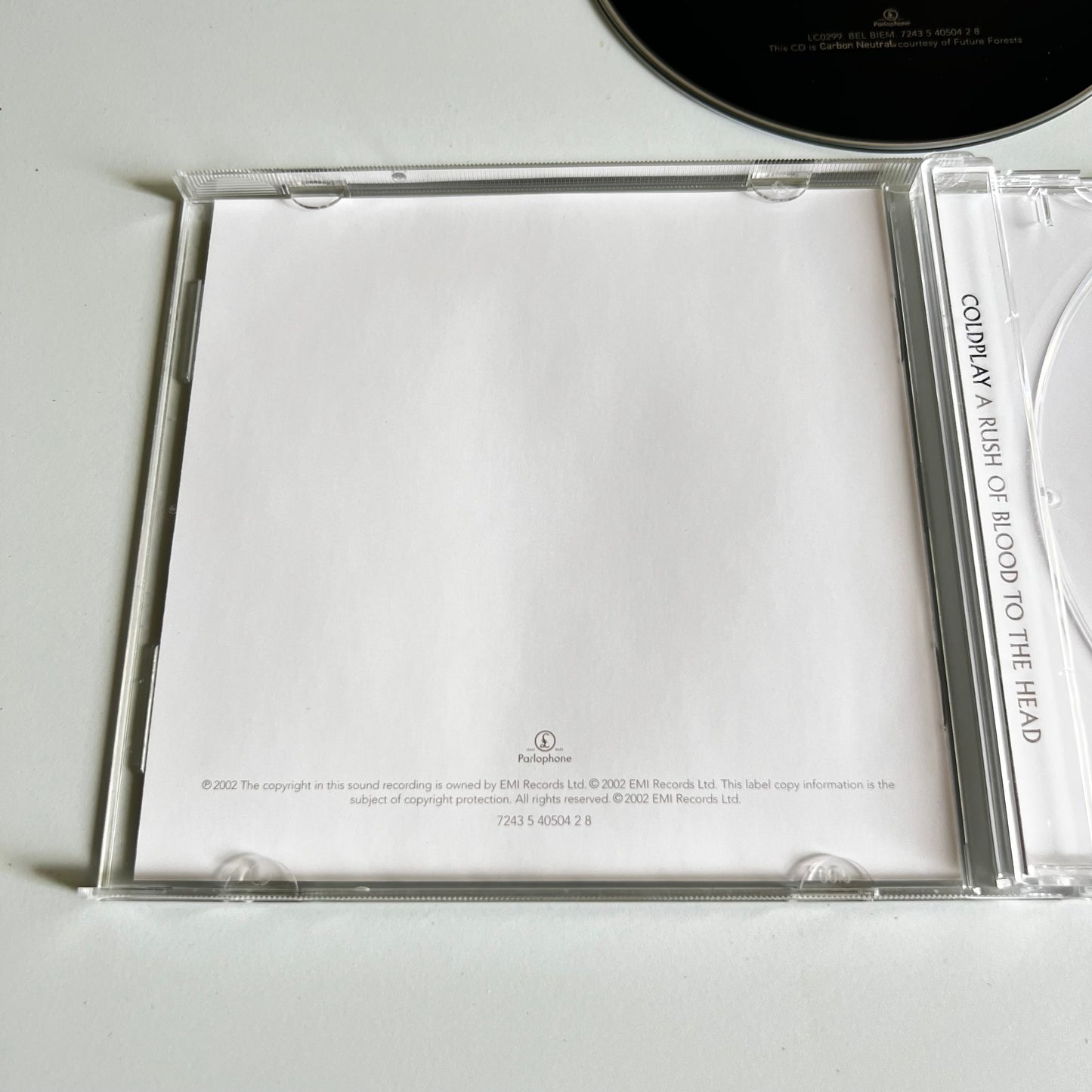 CD - Coldplay - A Rush Of Blood To The Head - 2002