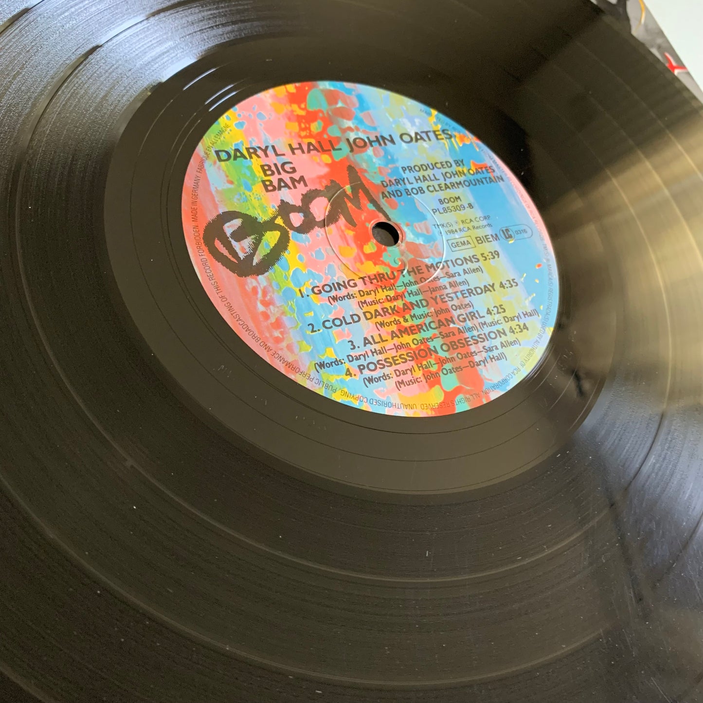 Dary Hall & John Oates - Big Bam Boom - LP 1984 Occasion